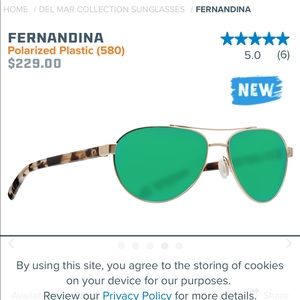 Fernandina polarized costa sunglasses (glass lens)